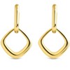 SHINE by Sterling Forever Tommy Link Drop Hoop Earrings - 3 of 3