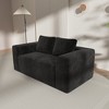 QingMoon Memory Foam Loveseat Sofa, Deep Seat Boneless Couch, Corduroy 2-Seater Sofa with Pillows and Wide Armrests for Living Room - 3 of 4