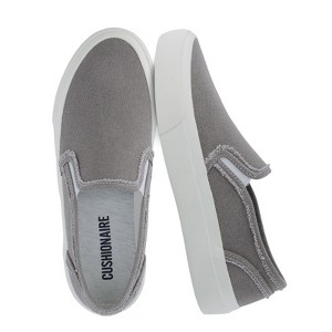 CUSHIONAIRE Fulton Womens Slip On Sneakers, Lightweight Comfortable Casual Sneakers for Women with Memory Foam - 1 of 4