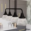 Hunter Fans 7" Cypress Grove Linear Chandelier Natural Iron Finish - 4 Light Industrial Ceiling Fixture for Indoor Use - 3 of 4