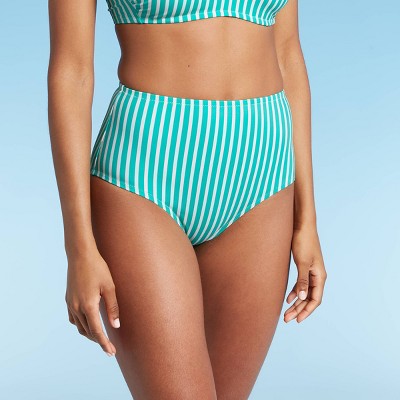 Women's Bikini Bottom - Kona Sol™ Green Stripe XS
