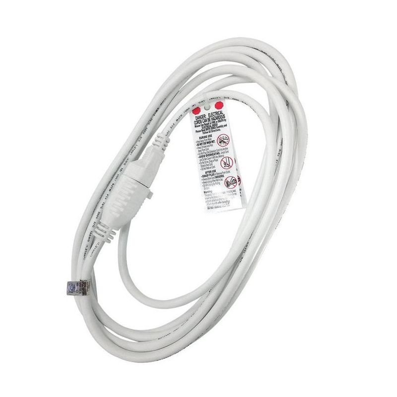 Projex Outdoor 15 ft. L White Extension Cord 16/3, 1 of 2