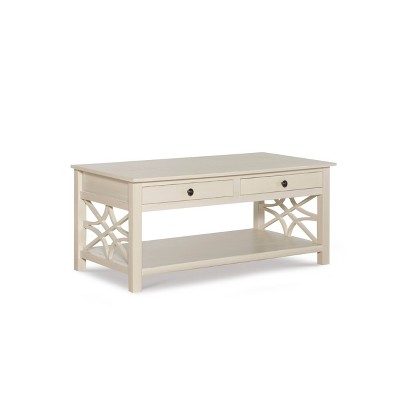 Whitley Antique Coffee Table White - Linon