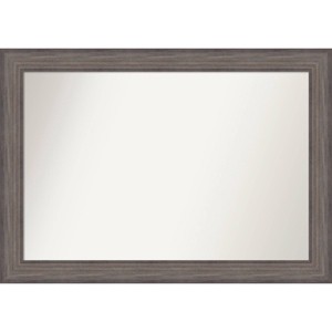 41" x 29" Non-Beveled Country Barn Wood Wall Mirror - Amanti Art: Modern Rectangle, Wood Frame, Wall Mount - 1 of 4