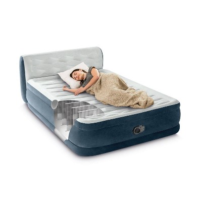 Intex 18&#34; Pillow Top Air Mattress with Electric Pump and Headboard - Queen Size_10