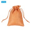 Unique Bargains Cotton Linen Bank Coin Change Bag with Drawstring 6 Pcs - 3 of 4