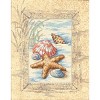 Dimensions Matted Accents Counted Cross Stitch Kit 8"X10"-Shells In The Sand - 2 of 2