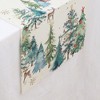 Unique Bargains Table Runner Rectangular Winter Christmas Pattern 23 Linen Colorful 1 Pc - 3 of 3
