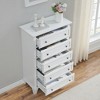 Nasitip 5 Drawers Dresser for Bedroom, 48'' Tall Wood Chest of Drawers Dresser with Large Storage Organizer for Living Room, Closets, Hallway - 3 of 4