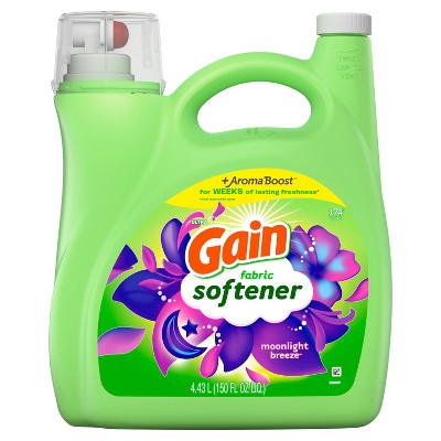 Gain Moonlight Breeze Liquid Fabric Conditioner Fabric Softener 150 Fl Oz Target