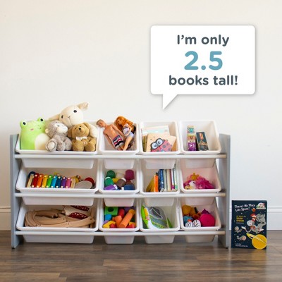 White 3-Tier Kids' Storage Organizer with 12 Bins