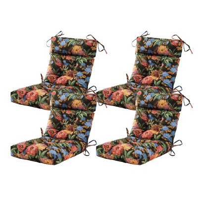 ARTPLAN Patio Chair Cushion,Tufted Adirondack Outdoor Chair Cushion,Wicker High Back Outdoor Seat Cushion,Set of 4,21"X21"X4" (4 Pack)