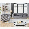 TiramisuBest 3-seater + 2-seater Combination sofa,Gray - 2 of 4