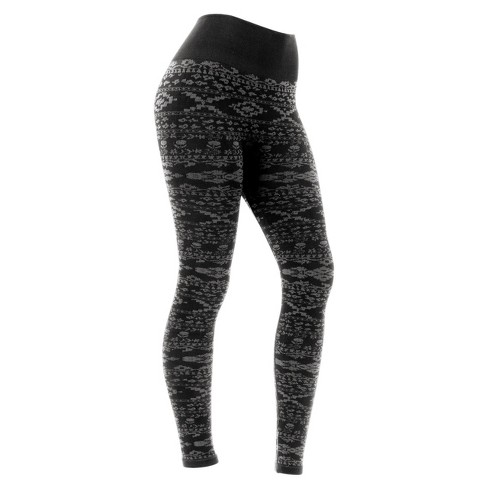 Jacquard Laura Legging in Warm Honeycomb