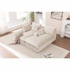 VASIP Chenille Modular Cloud Sectional Sofa ,103"L-Shaped Chaise, Boneless Modern Design, No Assembly Required for Living Room,Beige - 4 of 4
