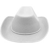 4E's Novelty 2 Pack White Cowboy Hat for Men & Women – Western Party Accessory, Rodeo Hat - 3 of 4