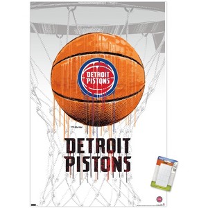 Trends International NBA Detroit Pistons - Drip Basketball 21 Unframed Wall Poster Prints - 1 of 4