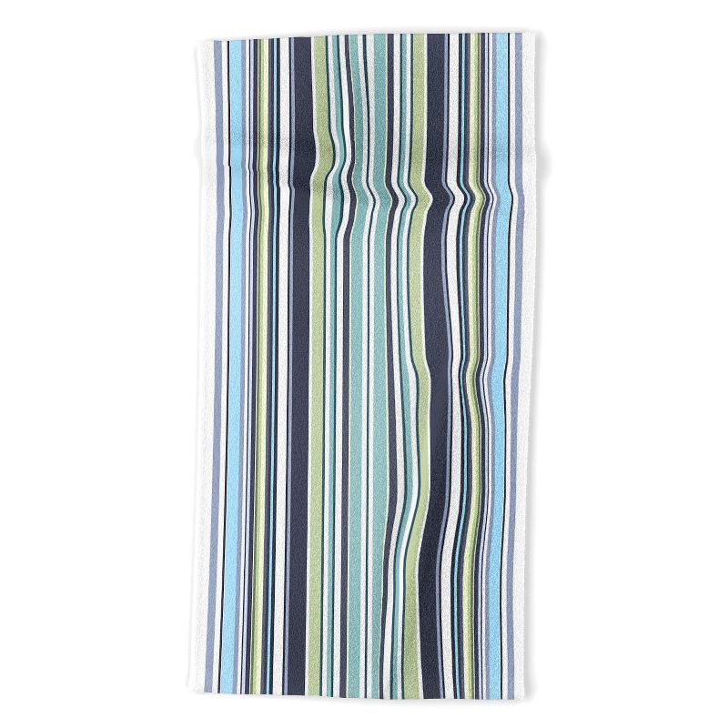 Sheila Wenzel-Ganny Lavender Mint Blue Stripes Beach Towel - Deny Designs, 1 of 3