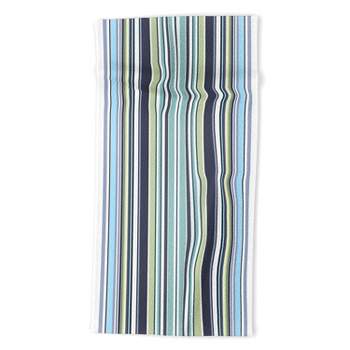 Sheila Wenzel-Ganny Lavender Mint Blue Stripes Beach Towel - Deny Designs