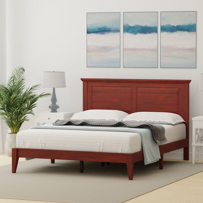 Glenwillow Home Cottage Style Solid Wood Platform Bed, 2 of 11