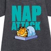 - Garfield - Nap Attack Graphic Short Sleeve Fleece Dress - 2 of 3
