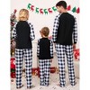 Christmas Couple Pjs Family Matching Christmas Pajamas for Men Xmas Plaid Clothes and Pant Comfortable Sleepwear - 3 of 4
