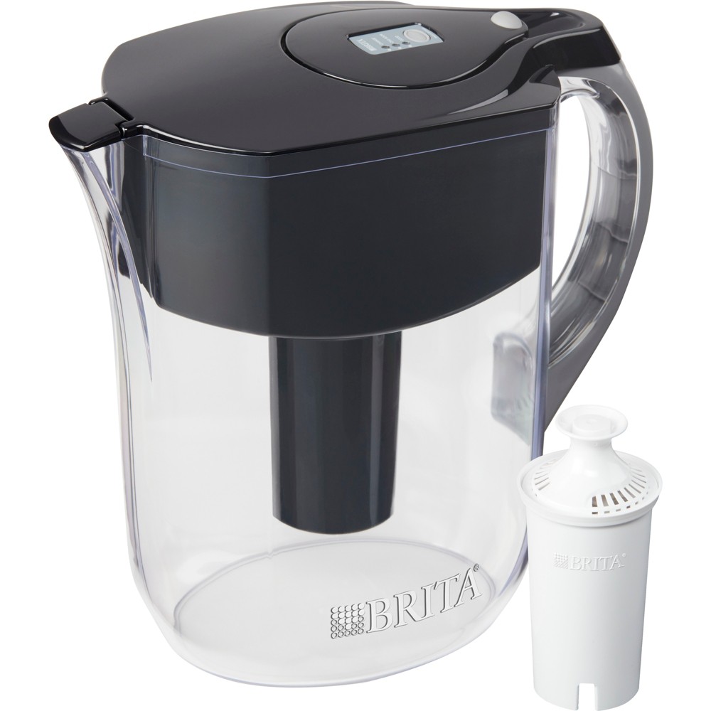 Brita Large 10 Cup BPA Free Water Filter Pitcher with 1 Standard Filter -