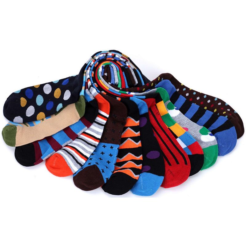 Gallery Seven - Men's Funky Colorful Dress Socks 12 Pack, 2 of 5