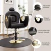 360° Swivel Barber Hair Chair Stylist Chair with Heavy Duty Hydraulic Pump, Adjustable Headrest & Reclining Backrest - 4 of 4