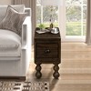 NicBex Modern Rectangle Coffee Table Set of 3 with Wood Gourd Shaped Legs and Drawers for Living Room - 2 of 4
