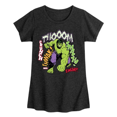 Girls' - Marvel - Smash Crunch -Toddler And Youth Girls Fitted Short Sleeve Graphic T-Shirt Fitted Short Sleeve Graphic T-Shirt - image 1 of 4