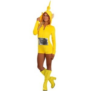 HalloweenCostumes.com Women's Teletubbies Laa-Laa Romper Costume | Teletubbies Costumes - 1 of 4