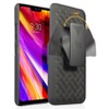 Nakedcellphone Case with Stand and Belt Clip Holster for LG G7 ThinQ Phone - Black - 3 of 4
