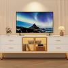 66" Modern LED TV Stand with Fluted Design, Entertainment Center for 75" TVs, 4 Drawers & Glass Door, Media Console for Living Room - 2 of 4