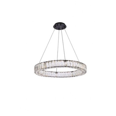 Elegant Lighting Monroe 1 - Light Pendant in  Black
