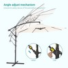 Sonkuki 10 Ft. Patio Offset Umbrella Outdoor Hanging Umbrellas w/Steel Frame - 4 of 4