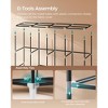 SONGMICS Portable Closet, Wardrobe Closet Organizer with Cover, 4 Hanging Rods and Shelves, 4 Side Pockets, 66.9 x 17.7 x 65.7 Inches, Large Capacity - 4 of 4