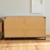 Mshliw 6 Drawer Double Dresser with Iron Base, Industrial Storage Cabinet and Sideboard Organizer for Bedroom or Living Room - 2 of 4