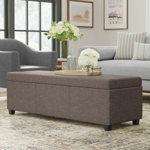 WyndenHall Franklin Extra Large Storage Ottoman Bench - 1 of 4