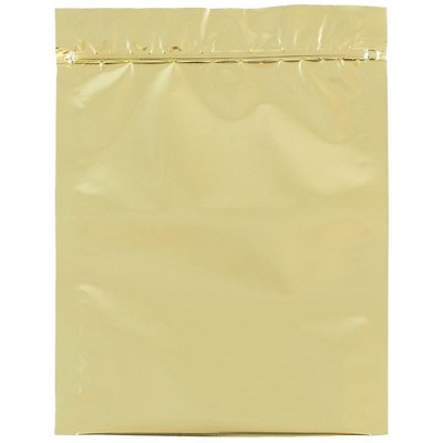 JAM Paper 5.5 x 7.5 Foil Envelopes with Zip Closure Gold 1417050