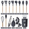 Lux Decor Cooking Utensil Set 35 Piece Silicone and Wood Kitchen Utensil Set with Holder Non Stick Kitchen Gadgets & Tools - 3 of 4