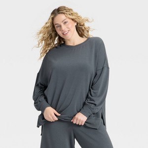 Women's French Terry Fleece Crewneck Sweatshirt - Wild Fable™ - 1 of 3
