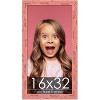 PosterPalooza | Panoramic Shabby Chic Pink Picture Frame - UV Acrylic, Foam Board Backing, Hanging Hardware - 2 of 4