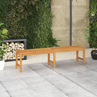 vidaXL Patio Bench 70.9 inches  Solid Teak Wood