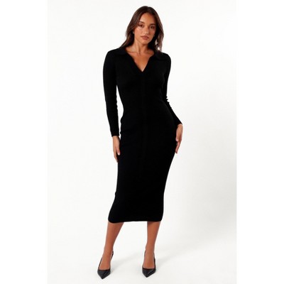 Petal and Pup Womens Irene Long Sleeve Midi Dress