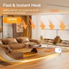 ROVSUN 1500W Wall Heater with Remote, Freestanding & Wall-Mounted Electric Space Heater with Handle, Timer for Indoor, Bedroom, Office, Home - 2 of 4