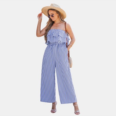 Women's Chic Striped Jumpsuit for Effortless Summer Style - Cupshe
