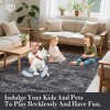 Washable rug. Modern solid-color, non-slip. Non-shedding, low-pile, foldable. Contemporary minimalist. For living/dining/bedrooms - 4 of 4