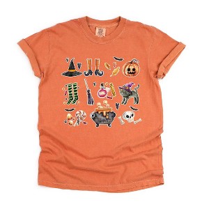 Simply Sage Market Women's Witch Collage Short Sleeve Garment Dyed Tee - 1 of 4