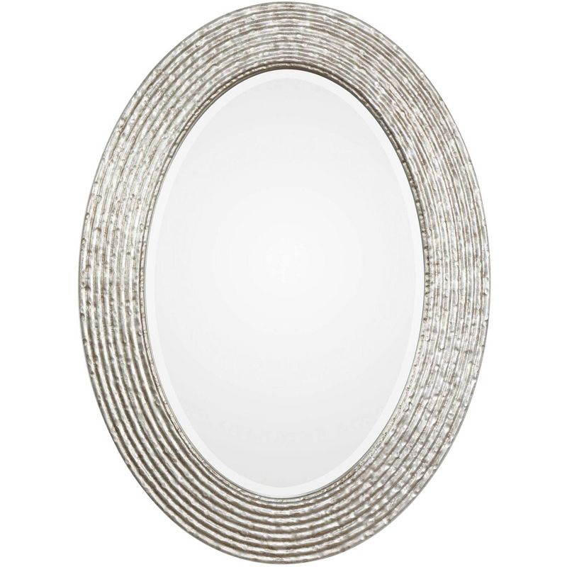 Uttermost Oval Vanity Decorative Wall Mirror Beveled Burnished Pale Champagne Gold Frame 25" Wide for Bathroom Bedroom Home Office, 1 of 3